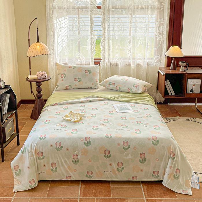 Letní deka Cool Ice Silk typu A: Lze prát v pračce, lehký, komfortní klimatizace"