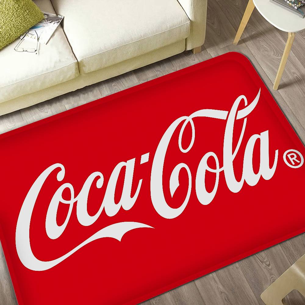 C-Coca C-Cola Entrance Door Mat Nordic Style Bedroom Living Room Doormat Home Balcony Anti-Slip Modern Home Decor