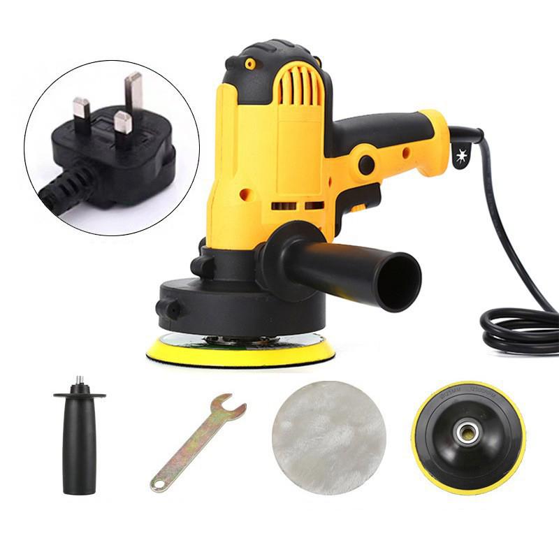 1 Set Car Beauty Waxing Machine Automotive Polishing Scratch Repair Small Electric Flat Polishing Machine EU Plug