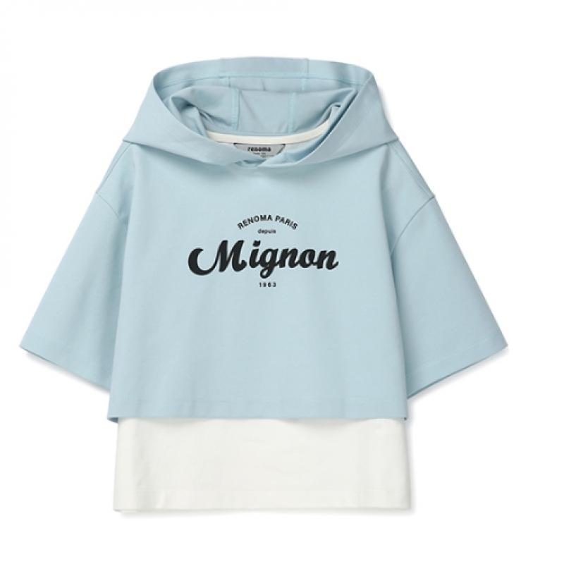 [renoma Kids] Layered Color Hooded T shirT  r2425T152 