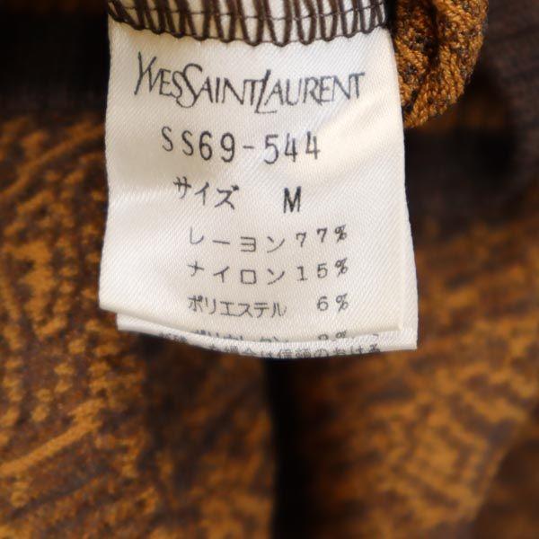 YVES SAINT LAURENT made in Japan Overall handle Long sleeve knit sweater Women Used