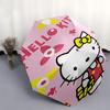 1pc Hello Kitty Automatic Opening Folding Umbrella - Portable 3-Fold Design with Iron Frame, Perfect for Festivals, Travel, Daily Use, and Gifts.D075