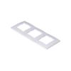 Niloe 3-gang White Frame