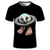 What The Sigma Meme Cat 3D Print Fun T-Shirt - Stylish and Humorous, Relaxed Men's Streetwear, Casual Wear, Unisex Short-Sleeve T-Shirt