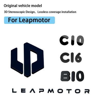 For Leapmotor C10 Car Blackening Modification Logo Letters Front Rear Automotive Badges Modification Sticker