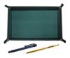 Japanese Moss Green Cowhide Pen Tray with Blue Metal Touch Stick and Slim 60 Gold Ballpoint Pen Set TRAMG-ALL-SV60KBP