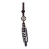 Stone Pendant Heaven Bead Key Chain Tibet Heaven Bead Keyring Nine Eye Tibet Dzi Pendant Keychain