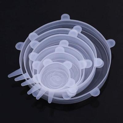 Stretchable Silicone Lids - BRAND - 6 Pieces - Reusable - Waterproof