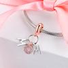 Fits Europe Bracelet 925 Sterling Silver Mum Letters Dangle Charms Pendant CZ Beads Women DIY Jewelry Making