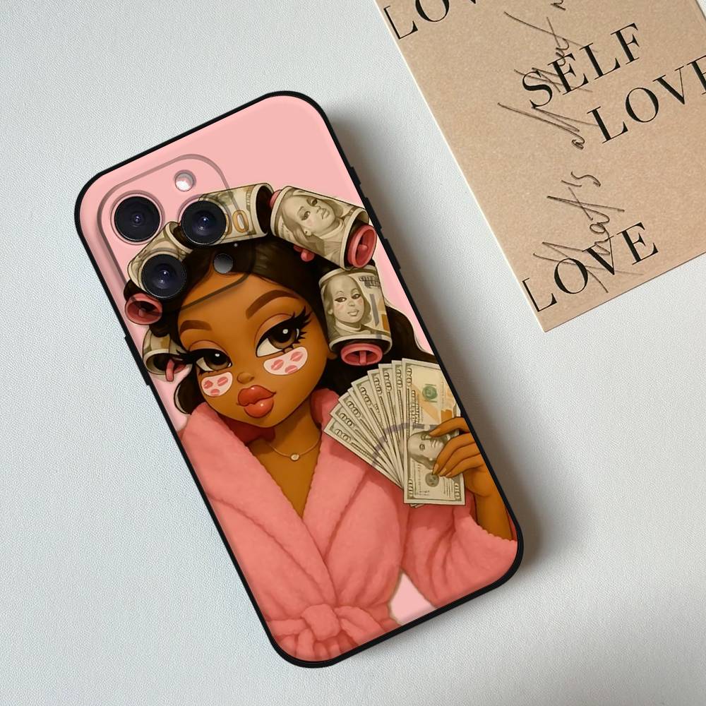 Fashion B-Bratz D-Doll Phone Case Phone Case For Iphone 17 16 15 11 13 14 Pro Max X Xr Xs Max 12mini Black Shell Cover Case