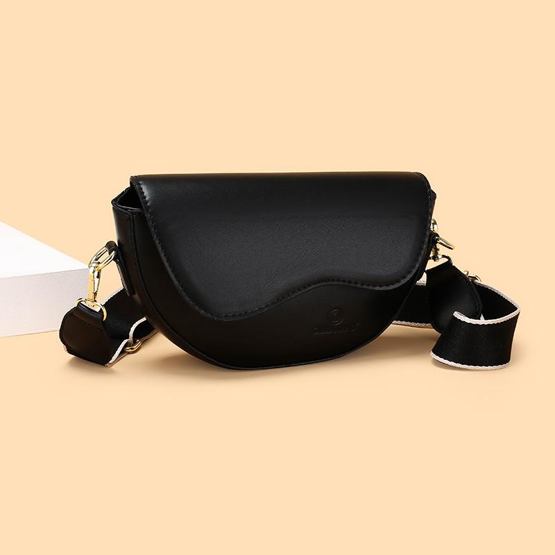 Niche messenger bag women's new fashion high-end shoulder bag retro simple and versatile commuter saddle bag