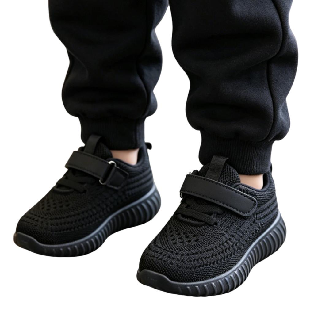 Scarpe da Ginnastica per Bambini Sneakers Leggere e Traspiranti in Rete con Chiusura a Velcro Regolabile per Bambini Piccoli e Bambini