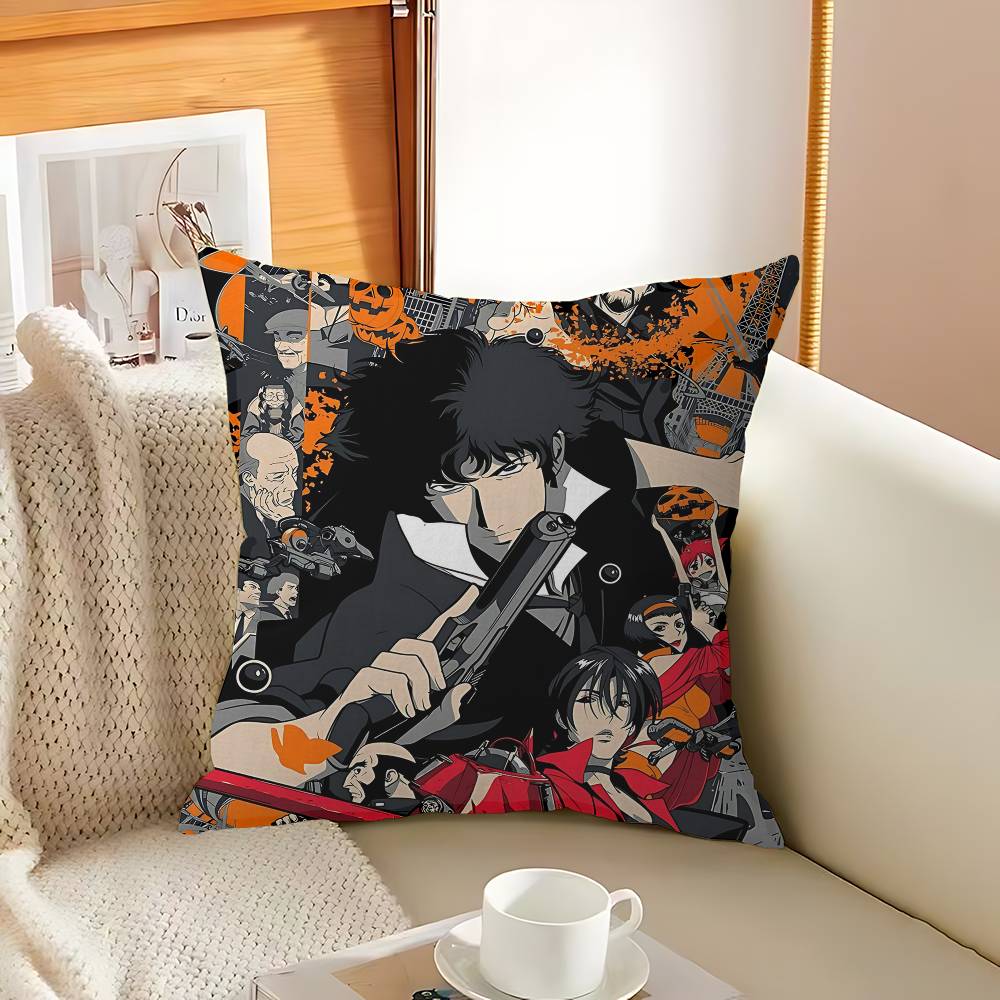 C-Cowboy B-Bebop Anime Pillow Gift Home Office Decoration Pillow Bedroom Sofa Car Cushion CoverPillow Case