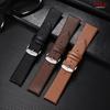 Vintage Brown Slim Leather Watch Strap Ultra-thin Genuine Leather Watchband 12mm 14mm 16mm 18mm 19mm 20mm 21mm 22mm  Wrist Band