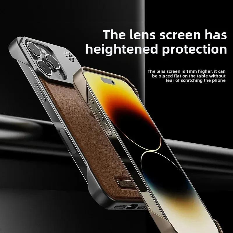 Magnetic Leather Aromatherapy Phone Case For For Iphone 11 12 13 14 1 16 17 Pro Max Plus Wireless Charging Borderless Cover