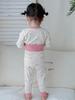Children's Autumn Cotton Pajama Set: High Waist Cartoon Underwear & Trousers