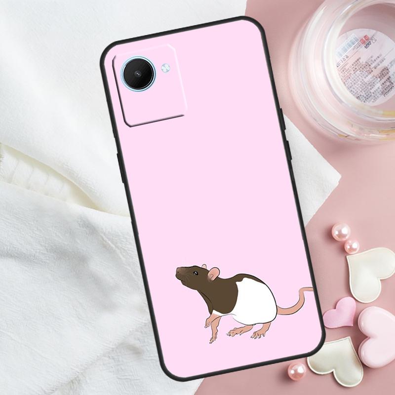 

Cute Rattie Rats For Realme 14 Pro Plus 10 11 12 13 GT 7 Pro GT 5 6 6T C67 C61 C53 C51 C21Y C25S C75 C55 Case Realme C67 4G