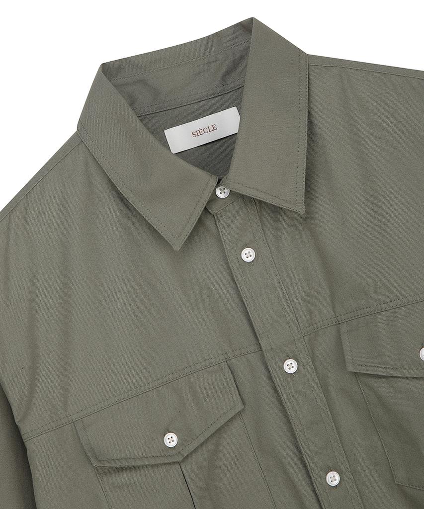SIECLE Western Pocket Shirt (Khaki)