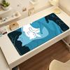 Cute Blue Cat Mouse Pad Nonslip Locking Edge Desk Mat PC Laptop Accessories Rubber Office Keyboard Large Gamers Decoracion