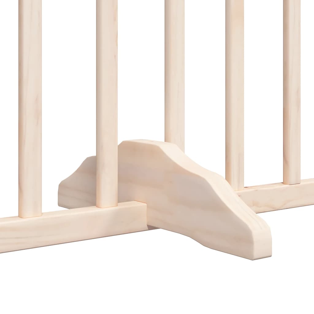6 Piece Foldable Dog Gate 480 cm Poplar Wood
