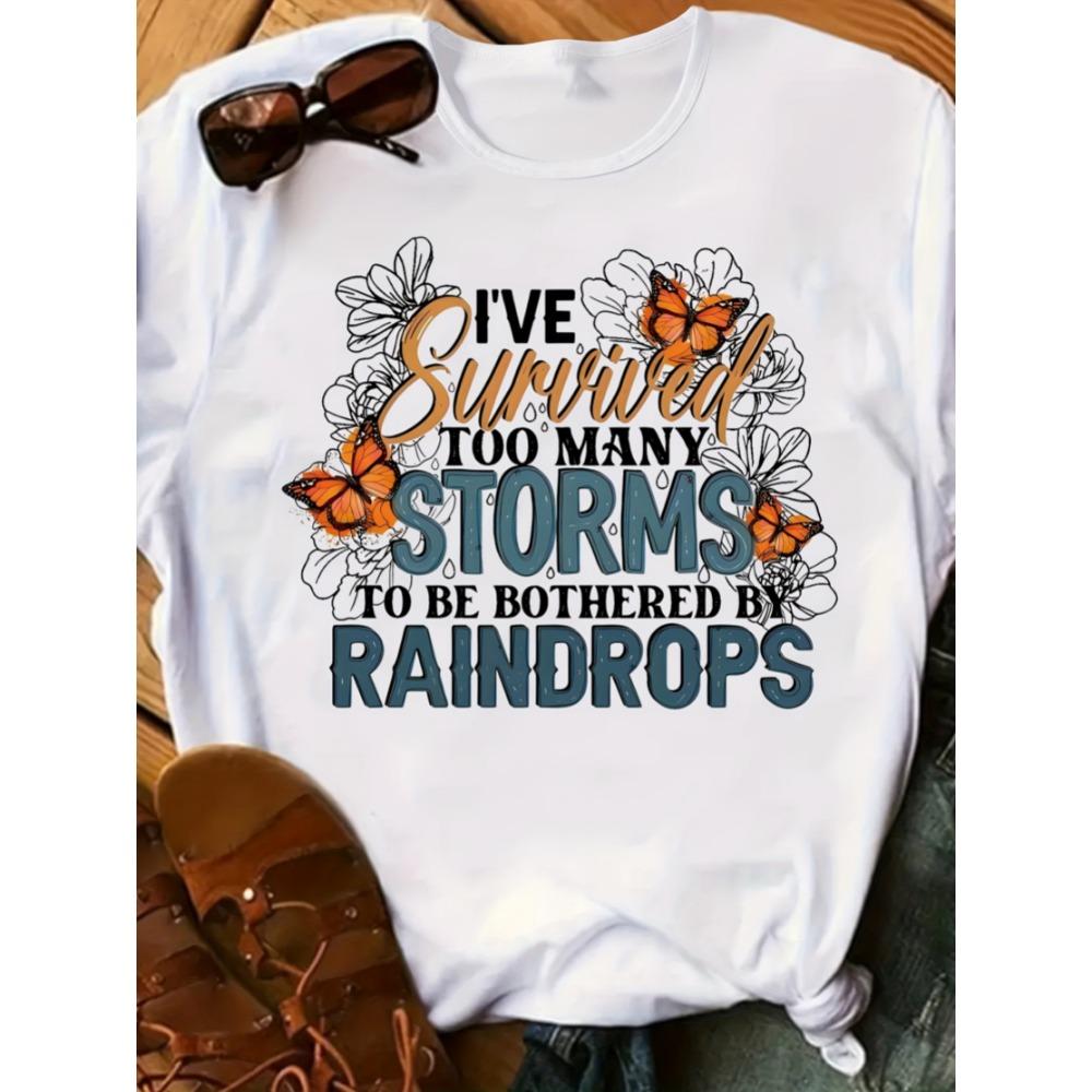

Letter Printed T-Shirt Casual Crew Neck Short Sleeve Top Spring and Summer Women s Clothing 3XL