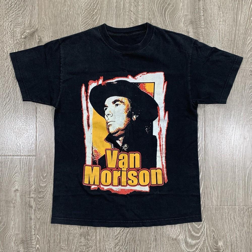 Винтажная хлопковая рубашка Van Morrison Унисекс Концертная от S до 5XL Унисекс Футболка SG483 L