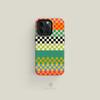 Luxury Clmj Colourful Checkered Stripes Phone Case for iPhone 16 15 14 13 12 11 Pro Max Plus Magnetic Double-layer Cover