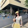 [Human Cotton Modal] Pure Desire Spice Girl Medium Sleeve Half Open Neck Button T-Shirt Women's Summer Slim Top