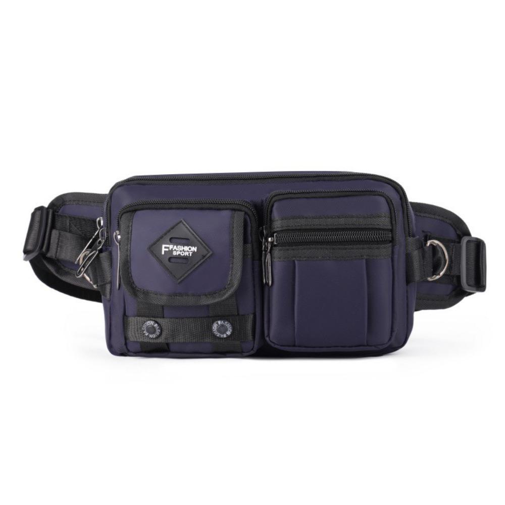 Large Capacity Chest Bag Multi-Compartment Sports Fanny Pack Fashion Men's Waist Bag  Traveling