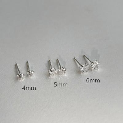 1 pár trendy hvězdných puzetových náušnic v korejském estetickém stylu se zirkony pro ženy, dívky, šperky na piercing uší