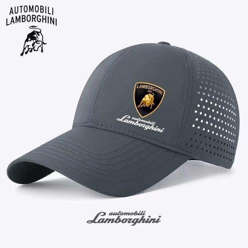 Adjustable Auto Emblems Baseball Cap Outdoor Sports Sun Visor Hat For Lamborghini Urus Huracan Aventador Premium Car Headrest gzhw7