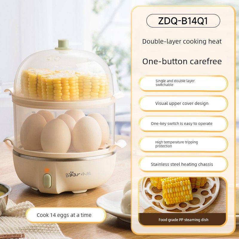 

Пароварка для яиц Bear для дома Маленькая Мини-яйцеварка Многофункциональная Вареное яйцо Фантастический продукт Паровой Паровой яичный заварной крем Машина для завтрака Новинка