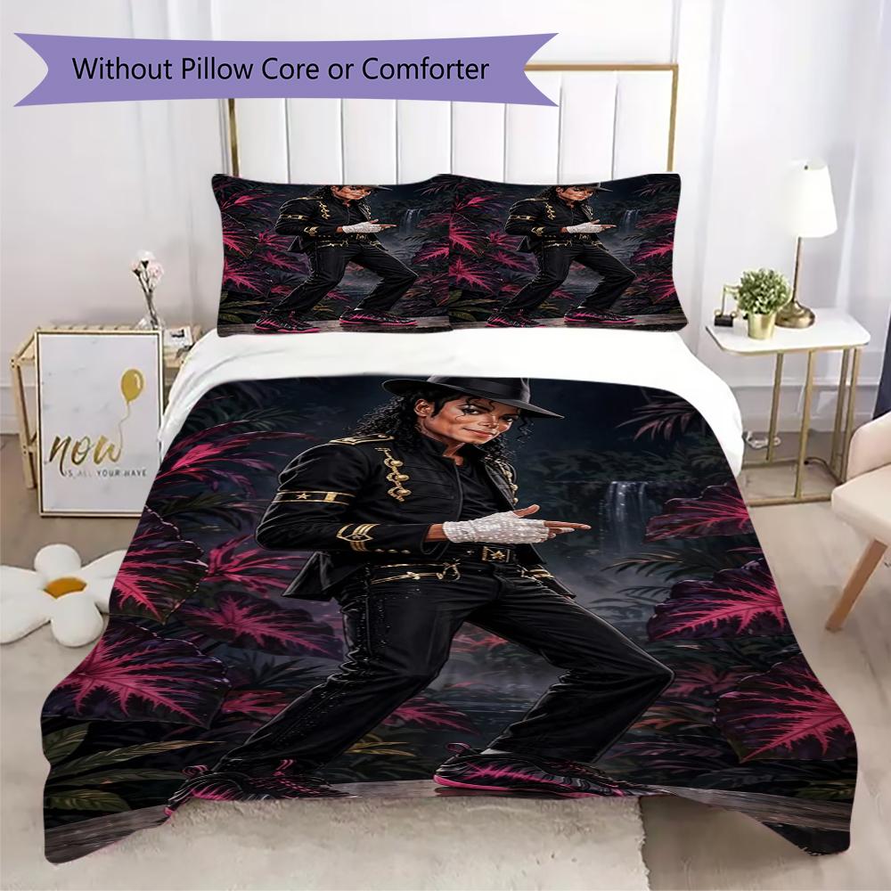 Michael Jackson Pop Legend Threepiece Set 1 Duvet Cover 2 Pillowcase Without Core Without Core Bedding Set Soft And Comfortable