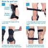 1/2PCS Rebound Spring Knee Protection Boosters Breathable Fixed Booster Support Knee Pads Non-Slip Knee Protector Sports