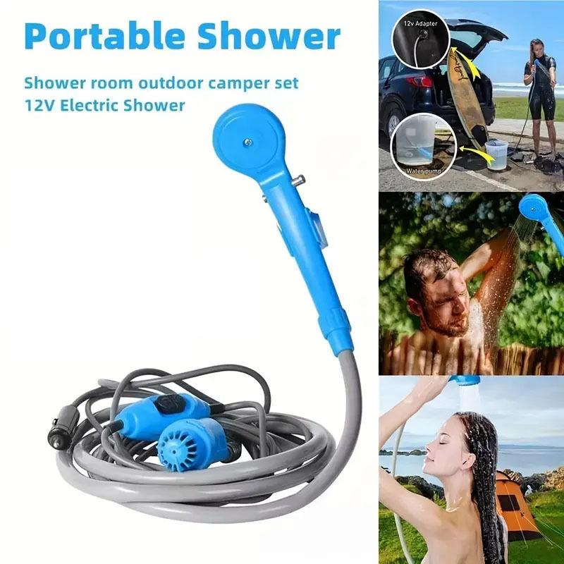 1 Set Tragbare DC12V Auto Dusche Outdoor Dusche Ausrüstung, Einfache Outdoor Elektrische Dusche