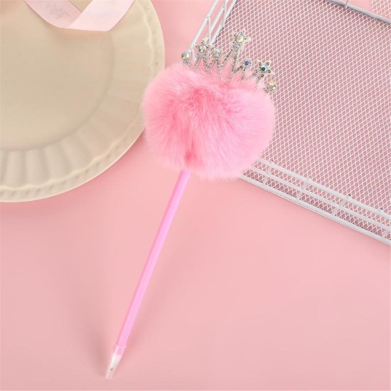 Furry Ballpoint Pen Refillable Ballpoint Pen 0.7mm Pen Point for Student Women Girl Writing Journaling Note Taking