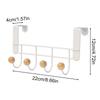 Hook Behind The Door Punch-free Bedroom Storage Rack Clothes Hat Scarf Coat Rack Sundries Finishing Hanger Home Organization