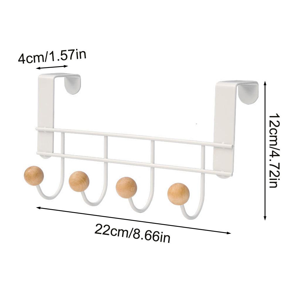 Hook Behind The Door Punch-free Bedroom Storage Rack Clothes Hat Scarf Coat Rack Sundries Finishing Hanger Home Organization
