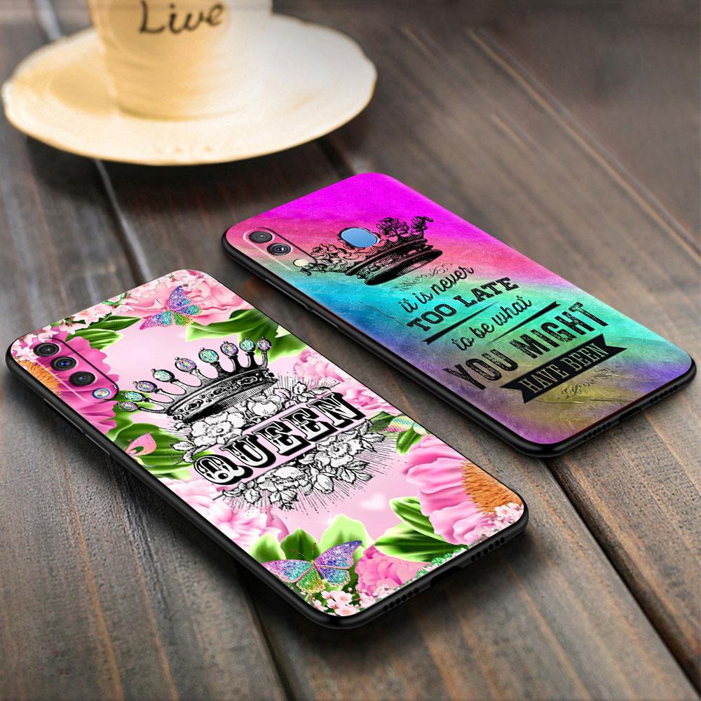 Soft Case For Samsung Galaxy Note 20 Ultra 10 Plus Lite A50 A70 A20 A40 A20e 9 8 A60 A10e Funda Phone Cover Princess Mom Queen