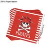 Halloween Pirate Hat Cap Decoration Kids Adult Halloween Masquerade Captain Cosplay Costume Props Pirate Theme Birthday Party