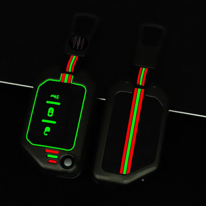 Zinc Alloy Car Key Case For Jeep Gladiator Jt Sahara Jlu Jk Wrangler Jl Rubicon Accessories
