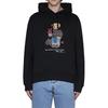 Felpa con cappuccio stampata con motivo animale Polo Bear di Polo Ralph Lauren Uomo felpa 710852453-033