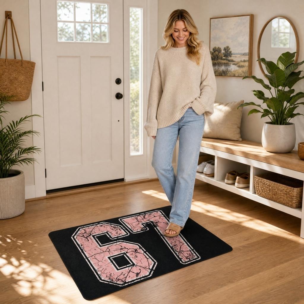 Festive Coir Door for Home Entrance, Holiday Decorative - Crisp