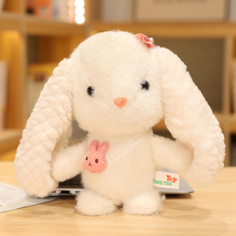 20CM New Creative Stuffed Animals Kids Mini Long Ear Bunny Rabbit Plushie Dolls Cartoon Animal Plush Toys Children Birthday Gift
