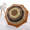 1pc Mandala Pattern Automatic Opening/Closing Folding Umbrella with 8 Ribs,Portable Sunshade Umbrella Birthday and Holiday Gifts Yy251231087