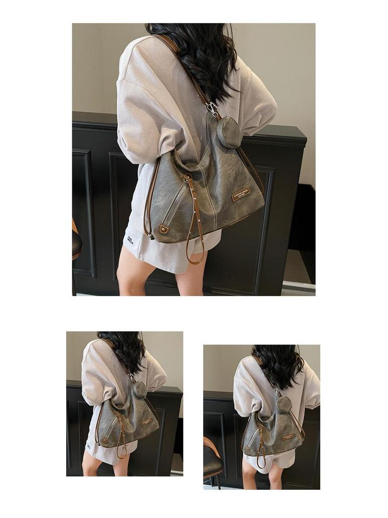 Högskolestudent Axelväska - Stilren, Hög Kapacitet, Koreansk Crossbody Ryggsäck för 2025.
