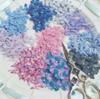 10Pcs/Set Double Layer Butterfly Chiffon Mini Nail Diamond 3D Lace Patch DIY Earrings Headdress Decorative Applique