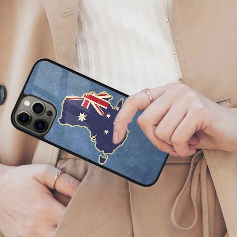 Australische Flagge Australien Stolz Magnetische Handyhülle Für iPhone 17 Air 16 14 13 12 Pro Max 15 Plus Kabelloses Laden MagSafe Hülle