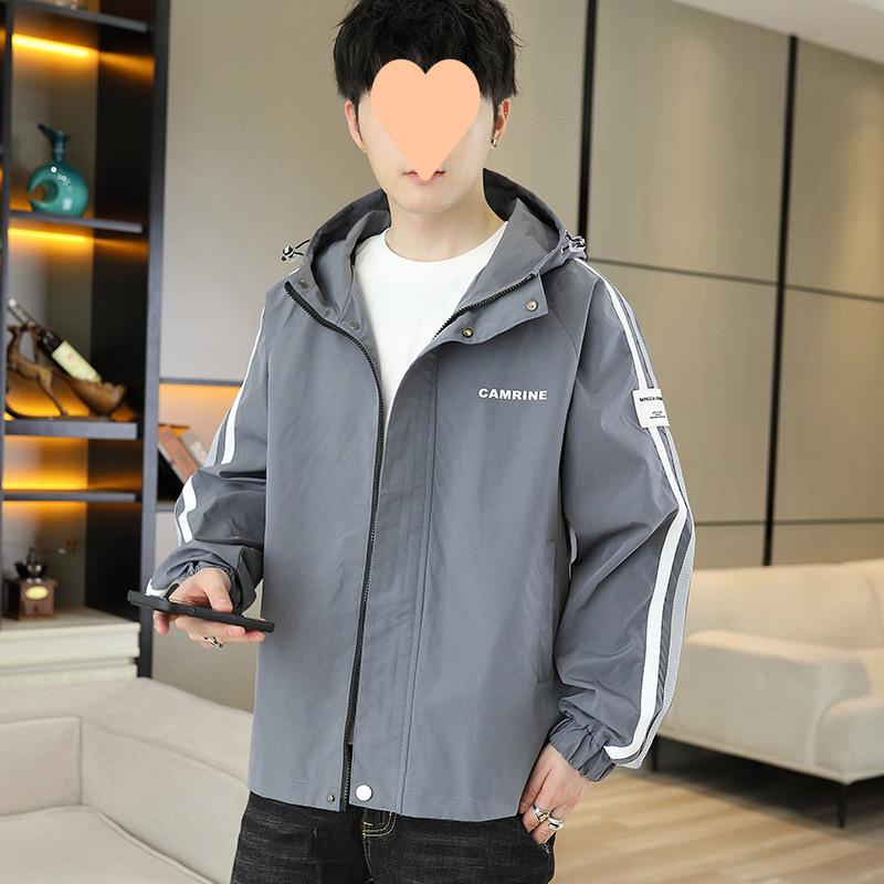 Coat Men's Spring and Autumn New Style Youth Men's Coat Jacket Korean Style Trendy Student Top Thin and Thick