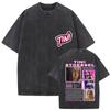 Singer Tini Stoessel Futtura Tour Vintage Washed Graphic T Shirts Men Women Gothic Fashion Oversized Tshirt Yk Streetwear